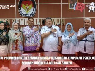 KPU Banten Sambut Hangat Kunjungan HIMPSI Banten