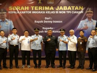 Kakanwil Kemenkumham Jabar (Andika) Pimpin Pergantian Pimpinan Kantor Imigrasi Cianjur