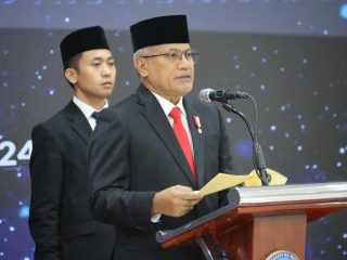 Kepala BNN RI, Marthinus Hukom, S.I.K., M.Si., saat melantik Pejabat baru,