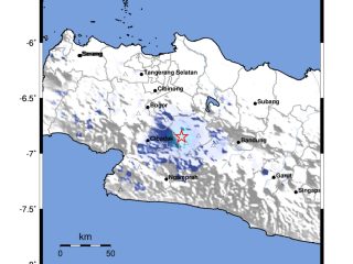 Gempabumi Tektonik M3,4 Dirasakan Di Kab Cianjur-Jabar
