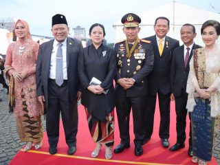 Ketua DPD RI, AA LaNyalla Mahmud Mattalitti Menghadiri Peringatan HUT Bhayangkara ke-78 di Silang Monas