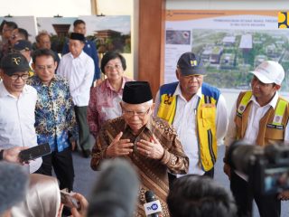 Menteri Basuki Dampingi Wapres Ma'ruf Amin Groundbreaking Istana Wakil Presiden di IKN