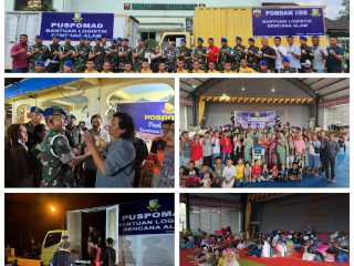 Danpuspomad Kirim Bantuan ke Lokasi Terdampak Banjir dan Longsor di Tapsel