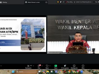 Tunjang Pengelolaan Data Pertanahan dan Tata Ruang, Wamen Ossy Paparkan Potensi Penggunaan AI