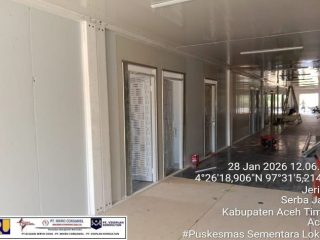 Pemulihan Pascabencana Aceh, Kementerian PU Bangun 2 Puskesmas Darurat