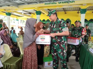 Pangdam I/BB Tinjau Jembatan Aramco yang selesai Dibangun di Desa Sei Litur Kab Langkat