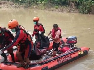 Pencarian Berakhir, Korban Tenggelam di Sungai Ciujung Lebak Ditemukan