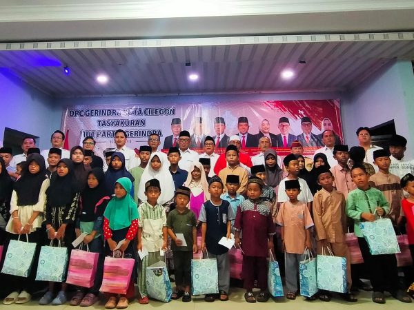 HUT ke-18 Gerindra, DPC Kota Cilegon Tegaskan Aksi Sosial dan Gerakan Indonesia Asri