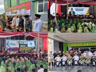 Halalbihalal di Lampung Tengah, Pangdam XXI/Radin Inten Rangkul Ulama dan Masyarakat Perkuat Kebersamaan