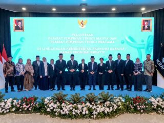 Menteri Ekraf Lantik Pejabat Pimpinan Tinggi Kementerian Ekraf, Ingatkan Amanat Presiden