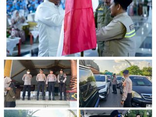 Pengamanan Terpadu Polres Lampung Tengah, Pelepasan 439 JCH Kloter 08 Berjalan Sukses