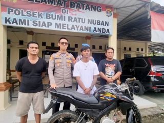 Aksi Pinjam Motor Berujung Pencurian HP, Polisi Bumi Ratu Nuban Bertindak Kilat