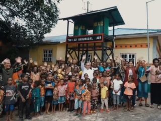 Presiden RI dan Kepala Staf Angkatan Darat Hadir untuk Rakyat, Melalui Satgas Yonif 123/Rajawali Bangun Sumur Bor di Gereja Kristus Raja Mappi