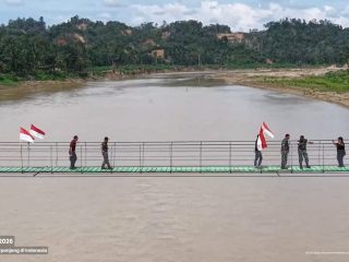 Berkat Jembatan Gantung 240 Meter, Pelajar Aceh Tamiang Kini Bisa Berangkat Sekolah dengan Mudah