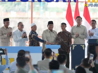 Lima Bendungan Diresmikan Presiden, Menteri PU Optimalkan Jaringan Irigasi sampai ke Sawah