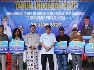 Legislator Partai Gerindra Salurkan Bantuan Alsintan dan Perikanan untuk Kelompok Tani Purbalingga