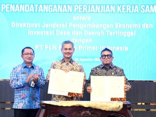 Genjot Pembangunan Desa, Kemendes Gandeng PLN EPI dan Educare Smart Serbaindo
