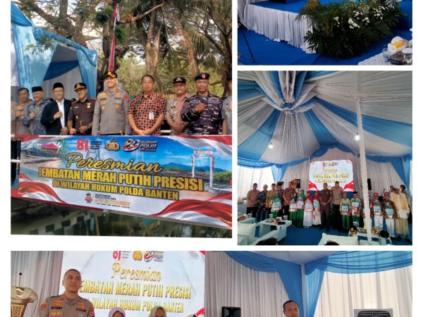 Wujud Polri Hadir untuk Rakyat, 16 Jembatan Polres Cilegon Diresmikan Presiden Prabowo