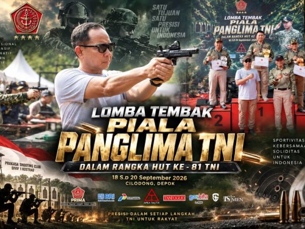 Panglima TNI Turun ke Lapangan, Lomba Tembak 2026 Tutup Tiga Hari Adu Presisi di Cilodong