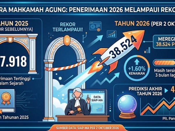 Per 2 Oktober 2026 MA Menerima 38.524 Perkara, Lampaui Penerimaan Tahun 2025